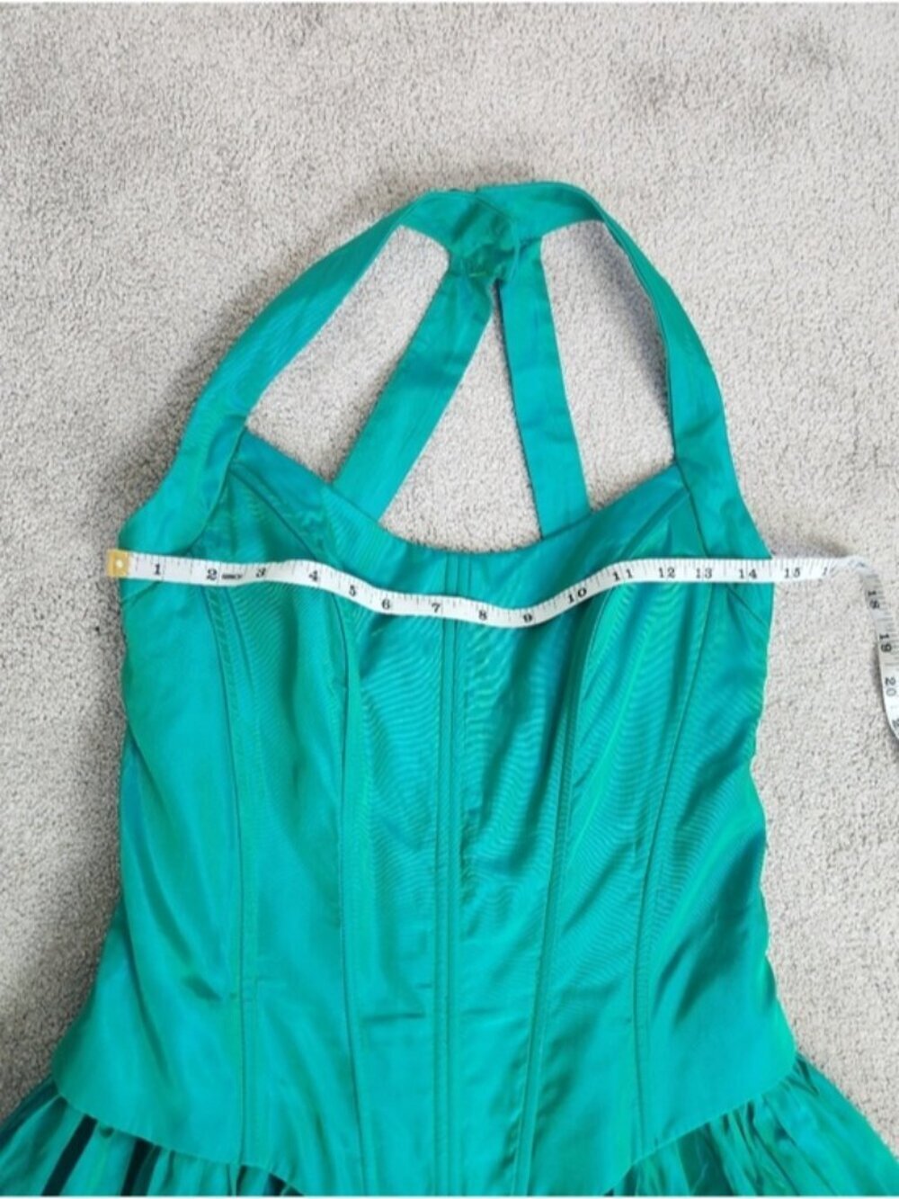 VTG Gunne &Sax Jessica McClintock Basque Waist Grad Dress Size 5/6 Fit Small 80s - Picture 10 of 16